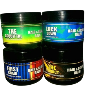 Variety of scented hair balms